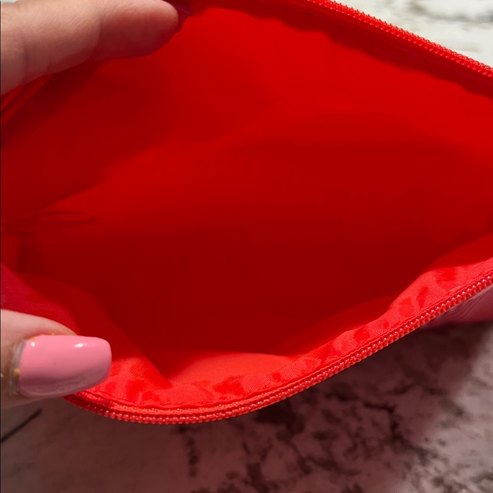 Clinique Red and Pink Swirl Cosmetic Pouch - Picture 3 of 3
